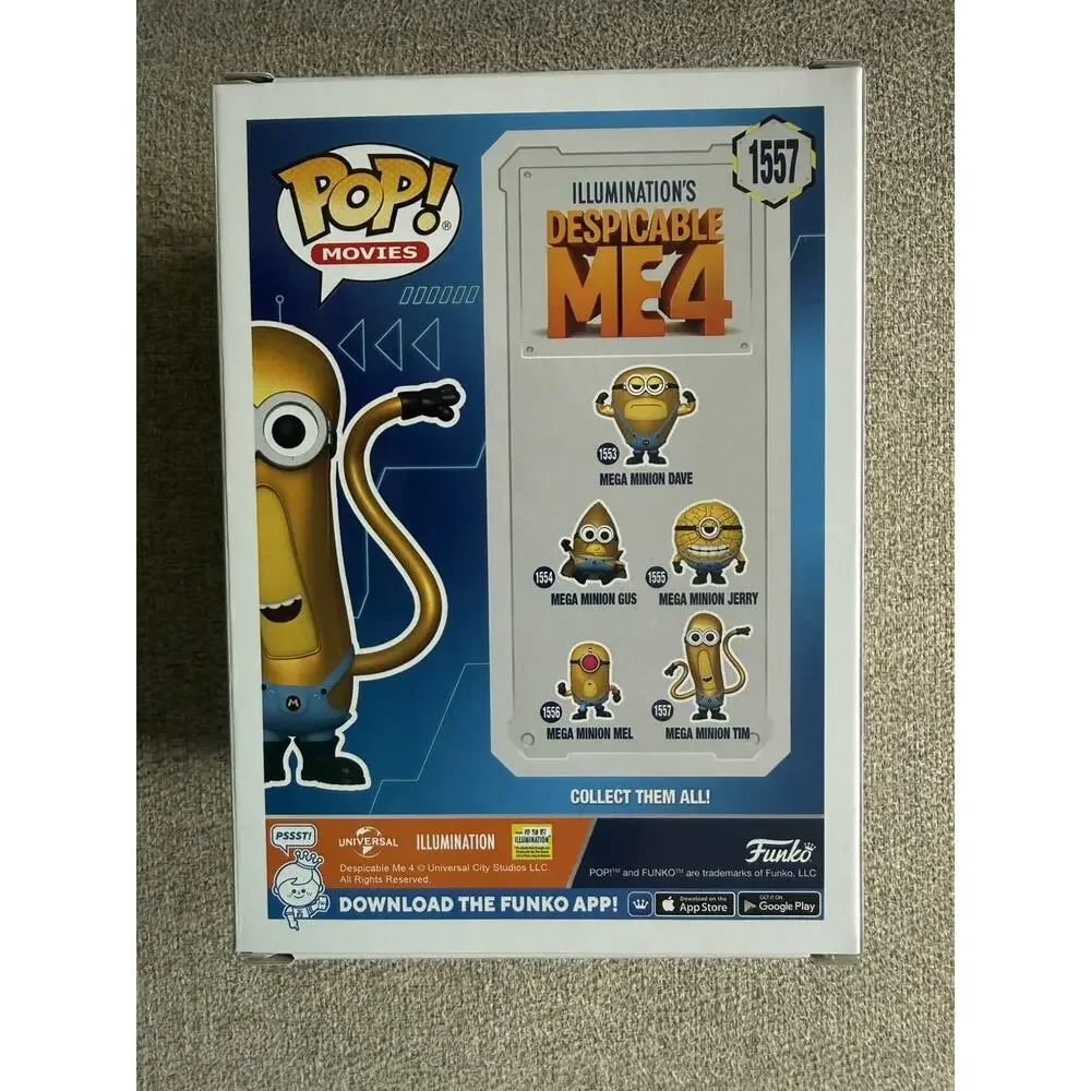 Funko POP! Movies: Despicable Me 4 – Mega Minion Tim - Vinyl Figure #1557 #76053